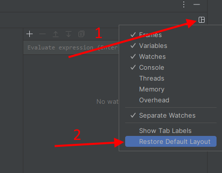 Reset Debugger View